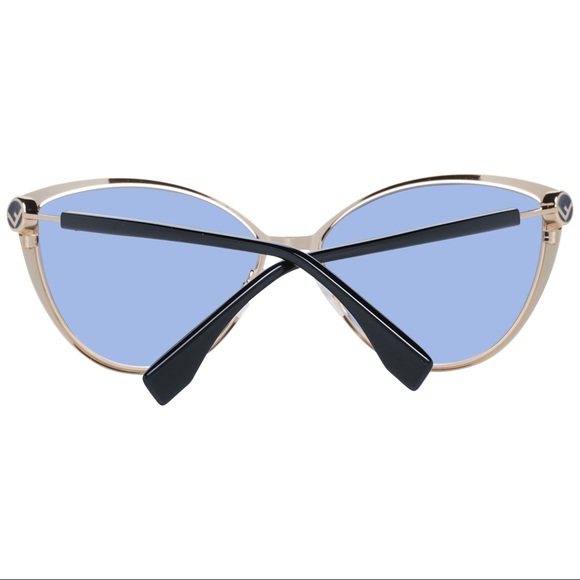 FENDI Black Cat Eye Aviator Sunglasses - Picture 4 of 5
